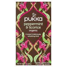 Pukka Teabags Peppermint & Licorice Organic Herbal 20pk