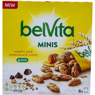 Belvita Minis Honey & Chocolate Chip 6pk [374]