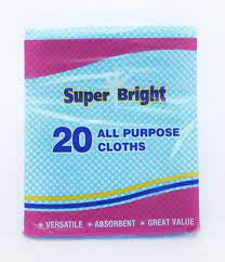 Super Bright All Purpose Cloths 20pk
