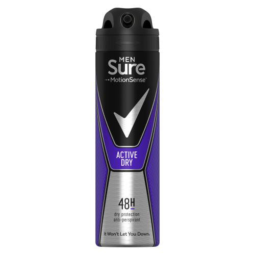 Sure Men Anti Perspirant Active Dry 150ml