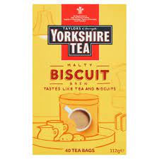 Taylors Of Harrogate Yorkshire Malty Biscuit Brew Tea Bags 40pk