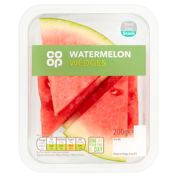 209167 Co-op Watermelon Wedges 200g