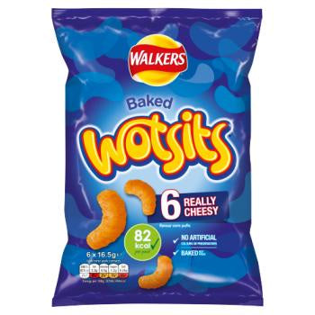 Walkers Wotsits Really Cheesy Multipack Crisps 6 x 16.5g [362]