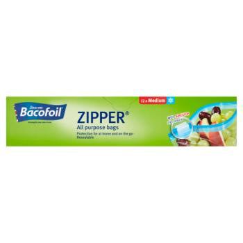 Bacofoil All Purpose Medium Zipper Bags 12pk